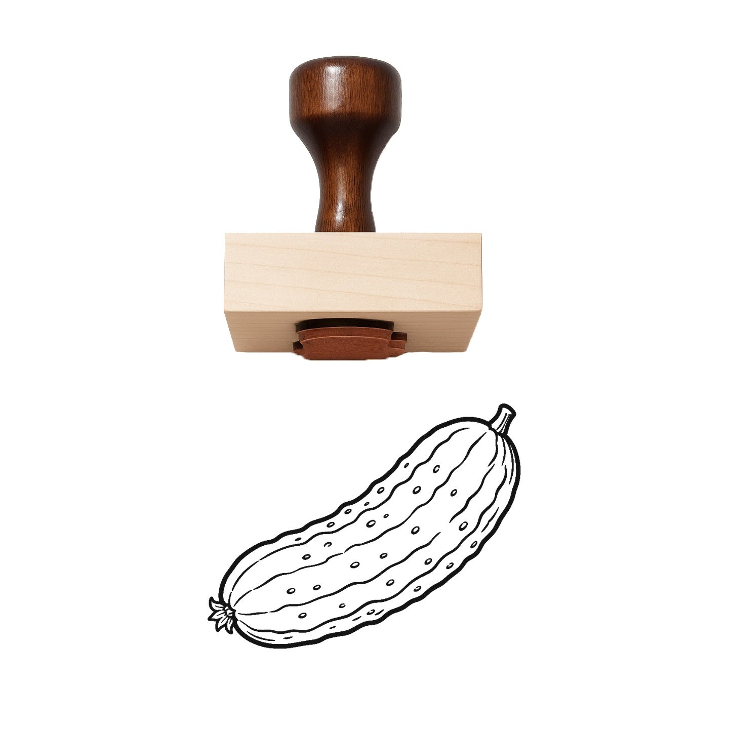 Cucumber Rubber Stamp