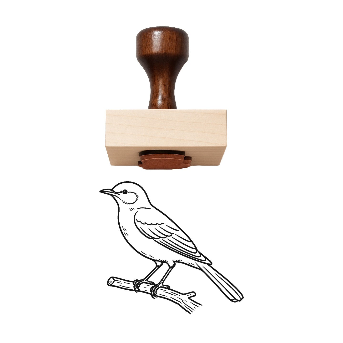 Mockingbird Rubber Stamp