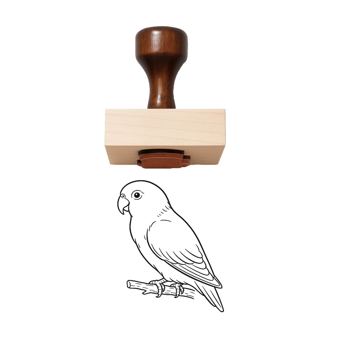 Lovebird Rubber Stamp