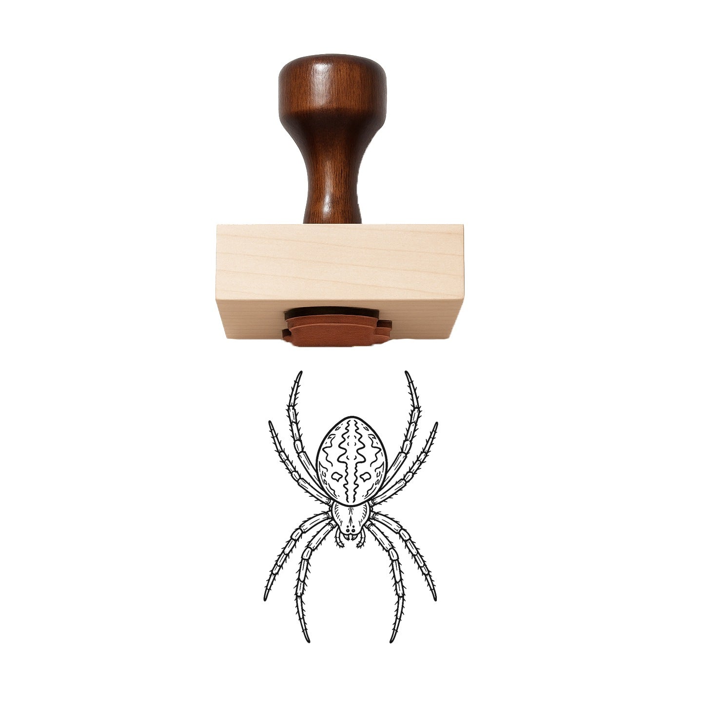 Garden Spider Rubber Stamp