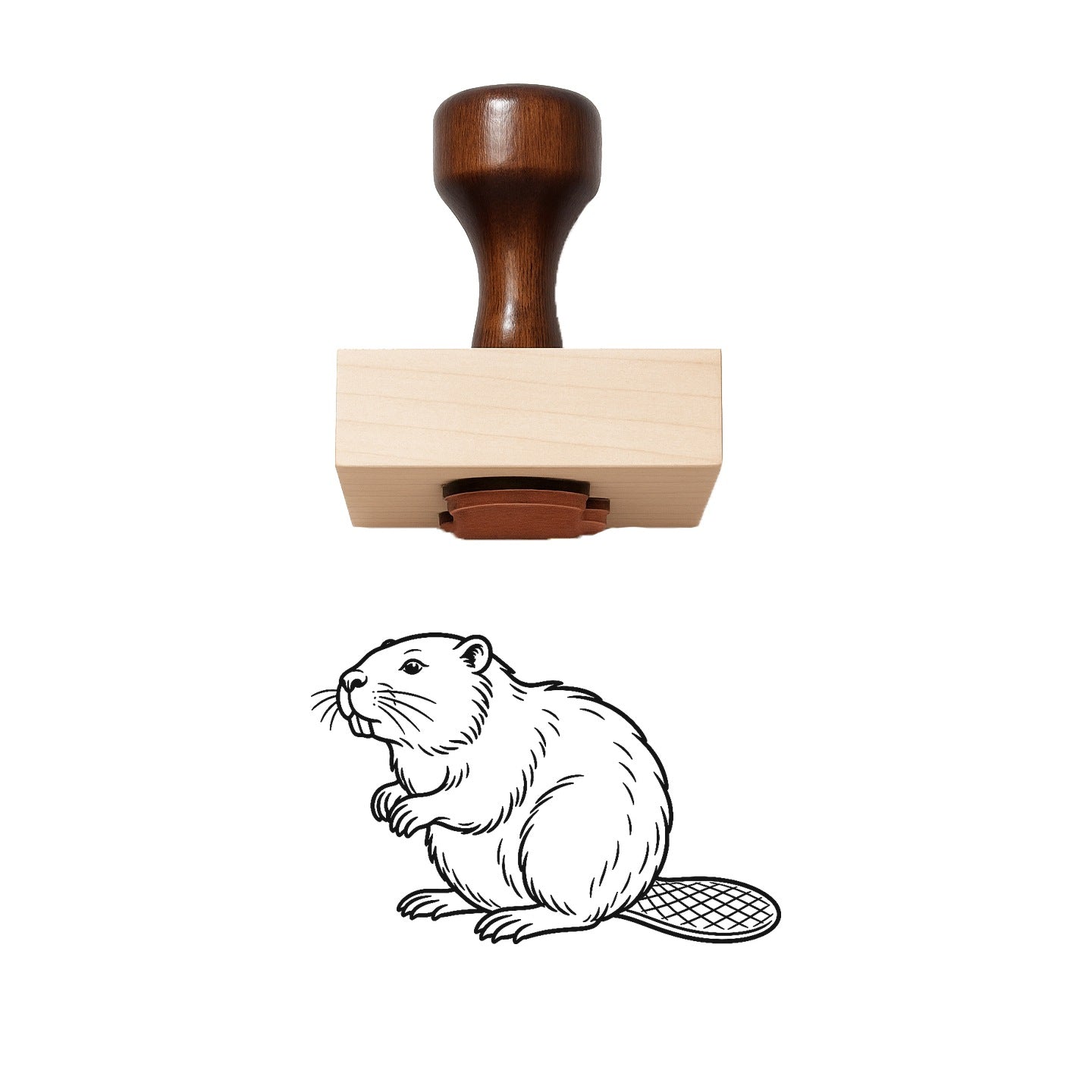 Beaver Rubber Stamp