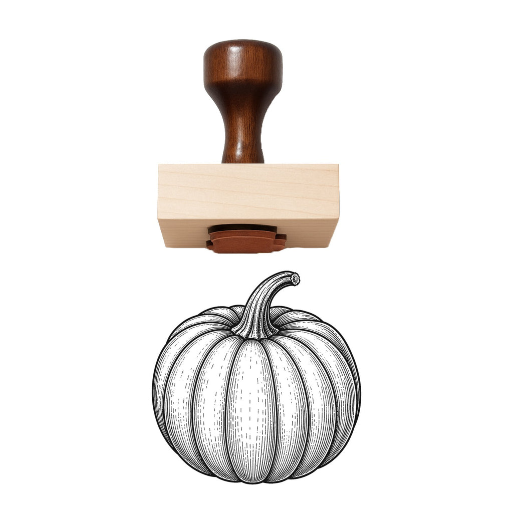 Pumpkin Rubber Stamp