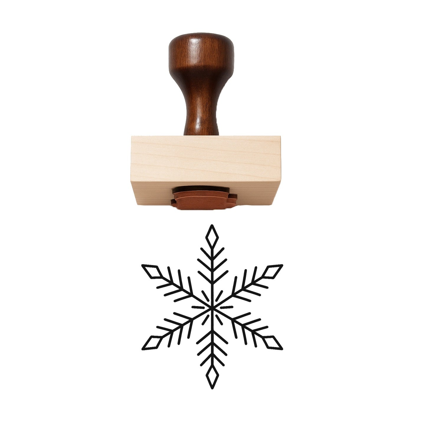 Snowflake Rubber Stamp