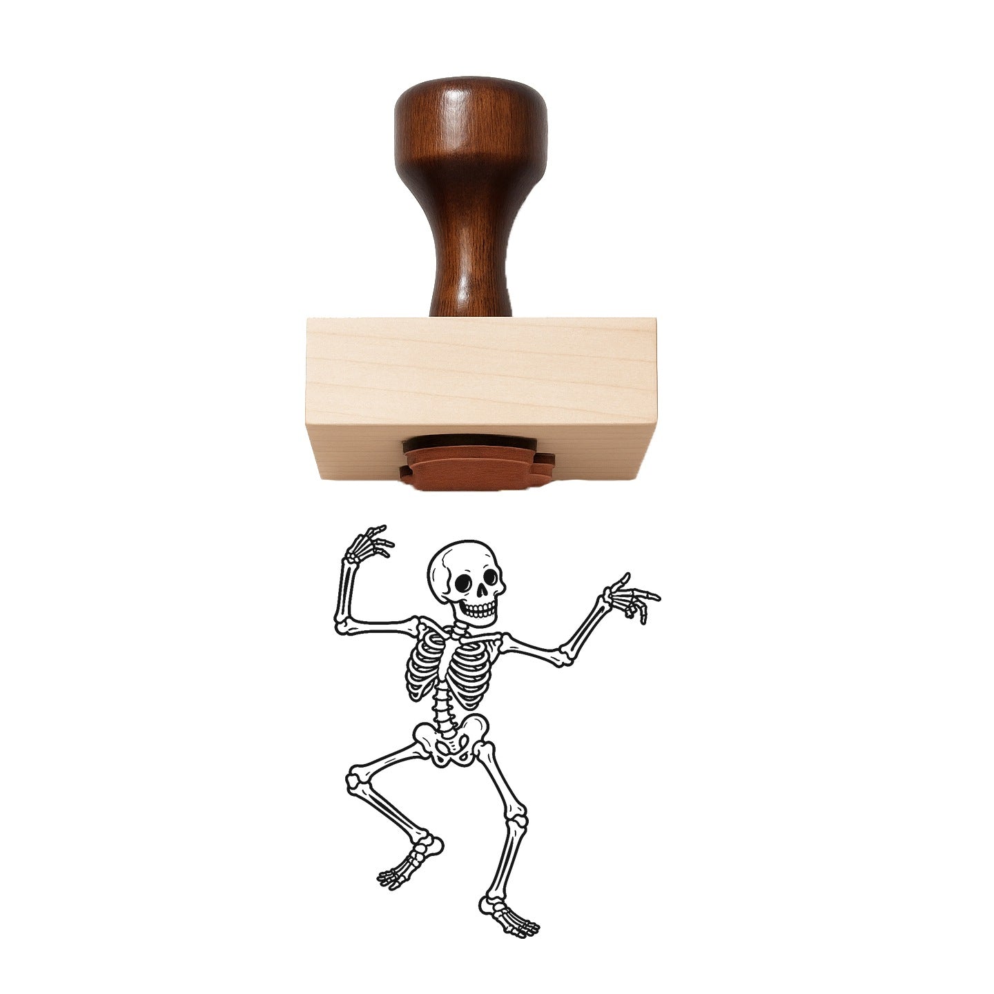 Skeleton Rubber Stamp