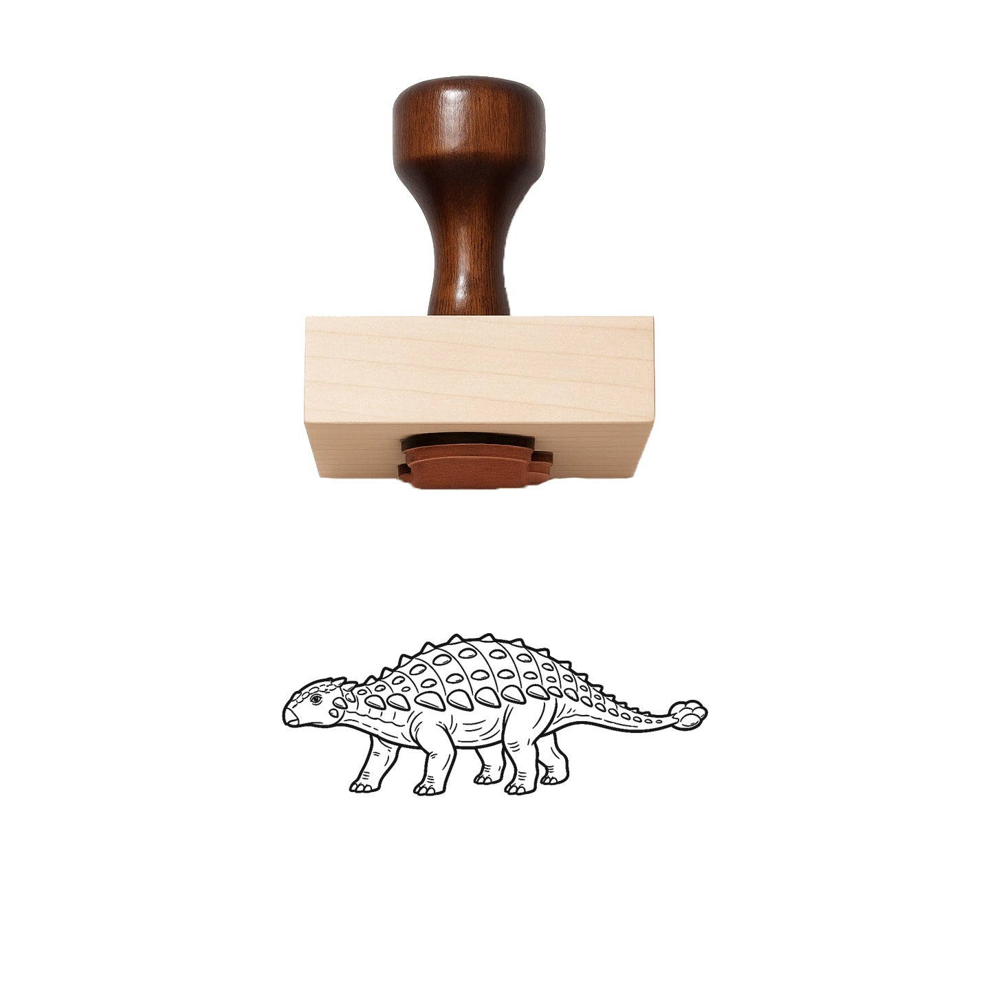 Sauropelta Rubber Stamp