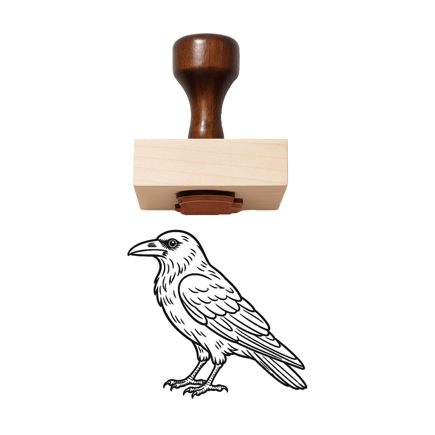Raven Rubber Stamp