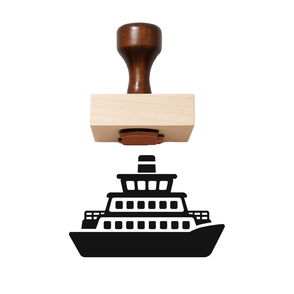 Ferry Boat Rubber Stamp