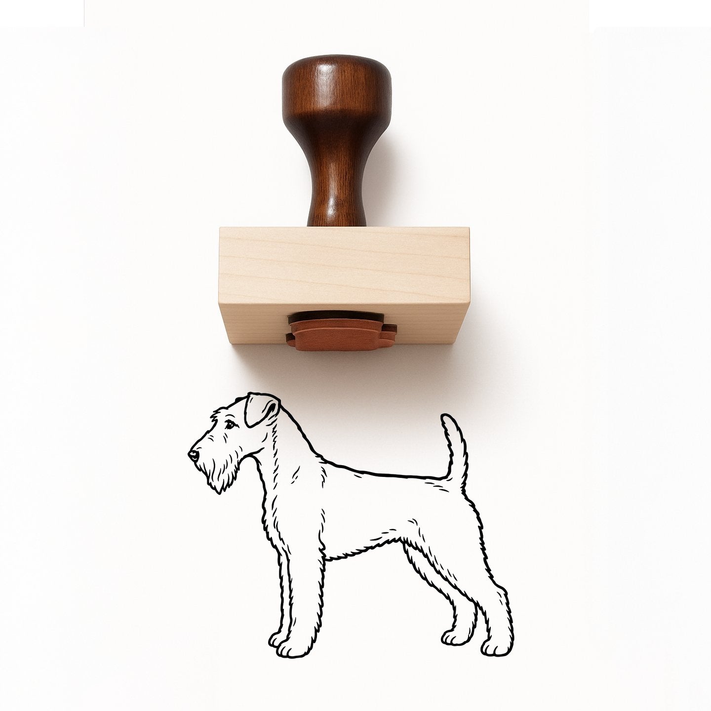 Airedale Terrier Rubber Stamp