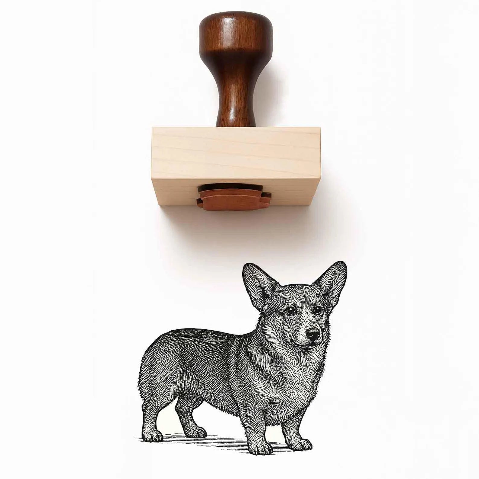 Corgi Rubber Stamp